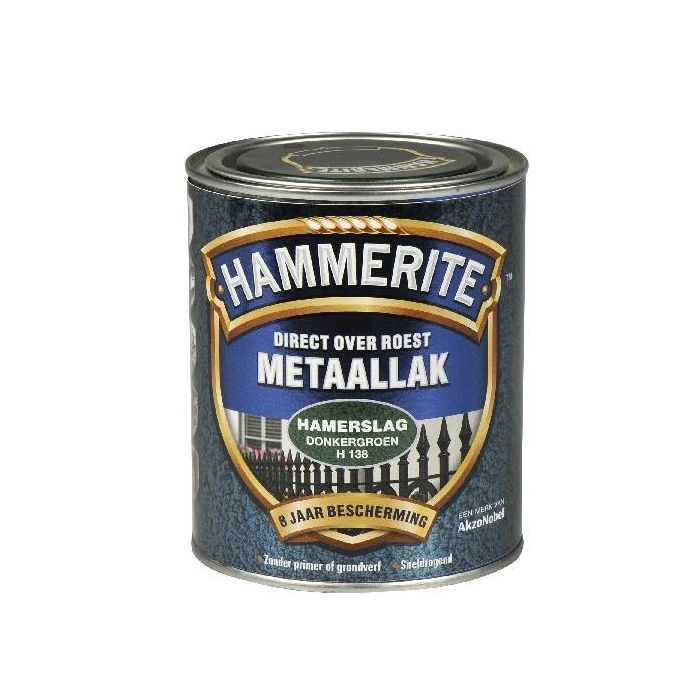 Hammerite Metaallak hamerslag H138 donker groen 750ML