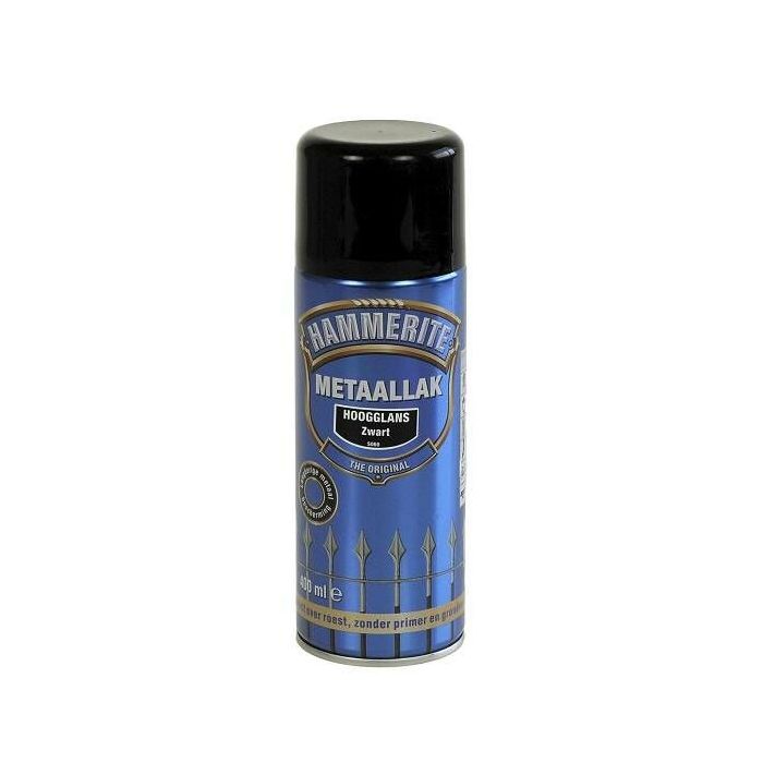 Hammerite Metaallak hoogglans S060 zwart 400ML