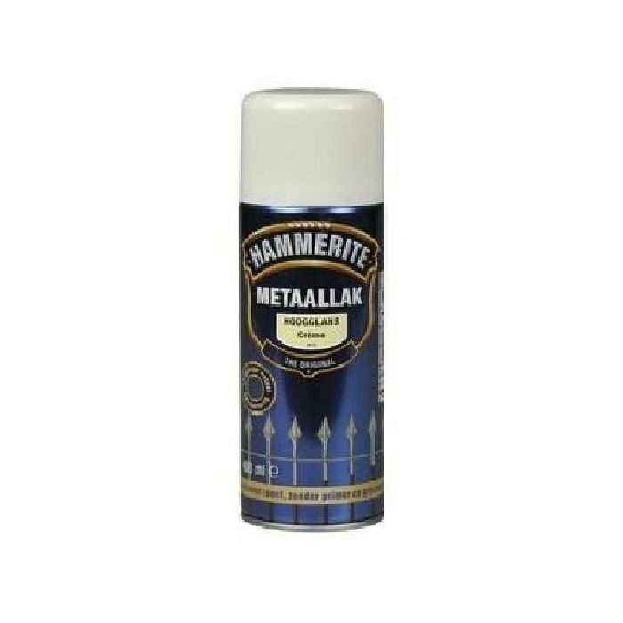 Hammerite Metaallak hoogglans S012 creme 400ML