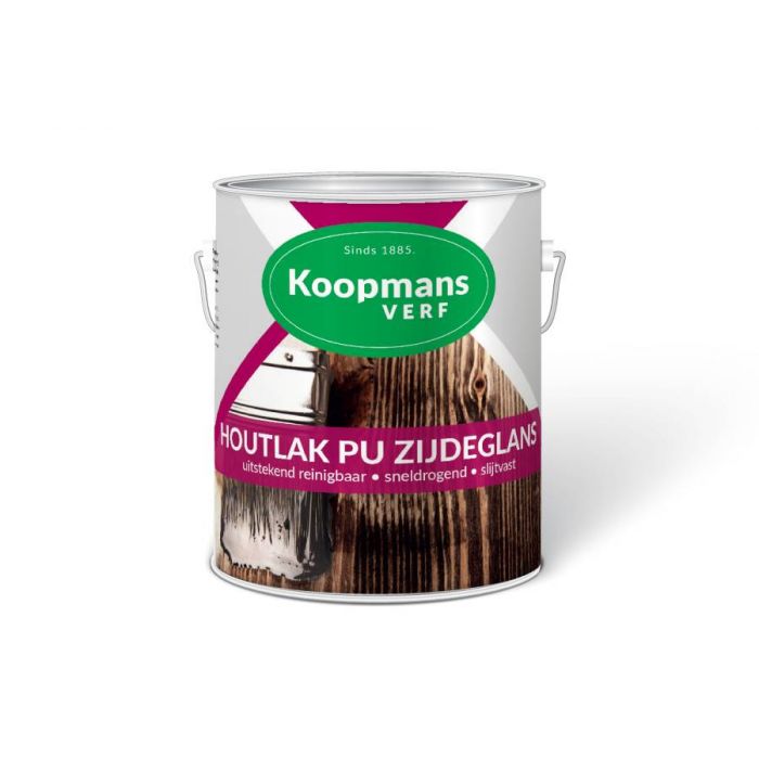 Koopmans Houtlak PU zijdeglans 213 Teak 250ML/ 750ML