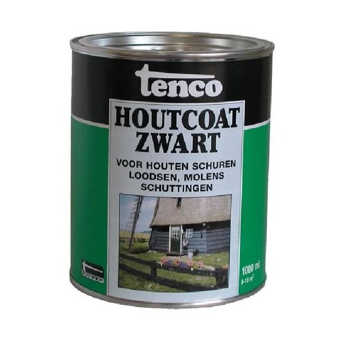 Tenco Houtcoat zwart - 1 Liter