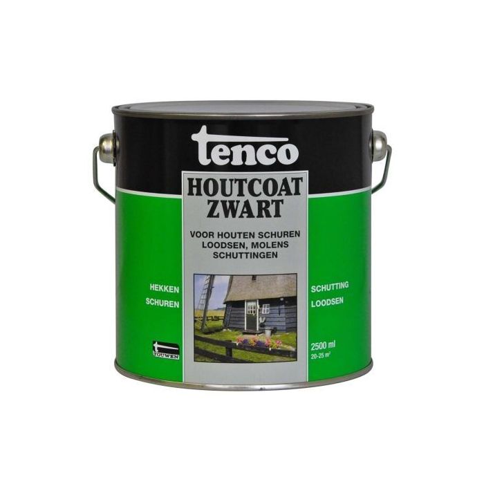 Tenco Houtcoat zwart - 2,5 Liter