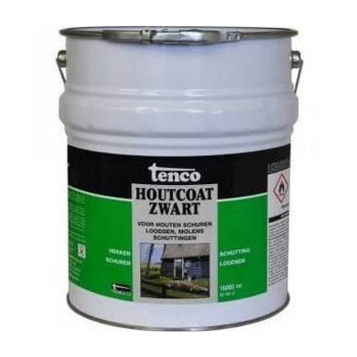 Tenco Houtcoat zwart - 10 Liter