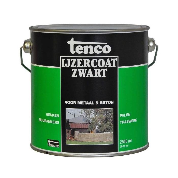 Tenco Ijzercoat zwart - 2,5 Liter (teervrij)