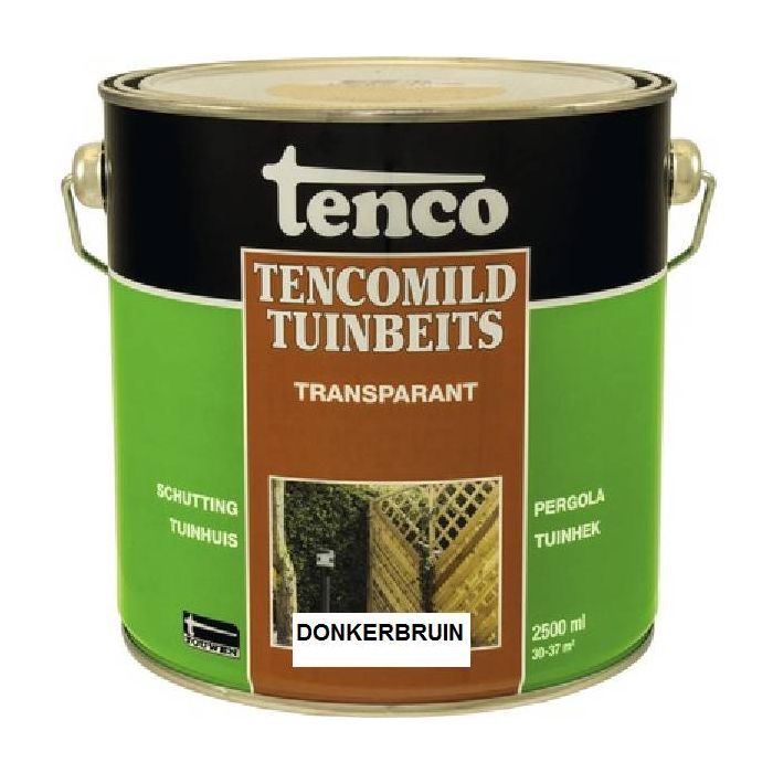 Tenco Tencomild tuinbeits - donkerbruin transparant - 2,5 Liter