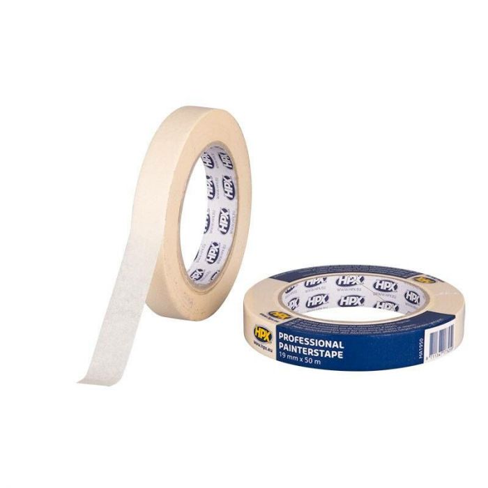 HPX Masking tape - schilderstape - crèmewit - 50 meter