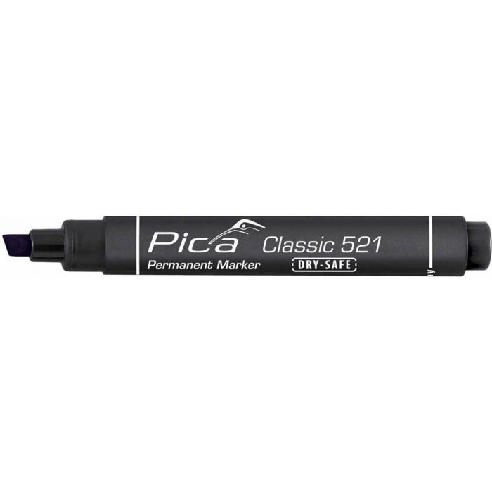 Pica Permanent marker 521/46 2-6 mm beitel zwart