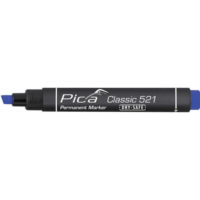 Pica 521/41 Permanent marker met beitelpunt - 2-6 mm - blauw