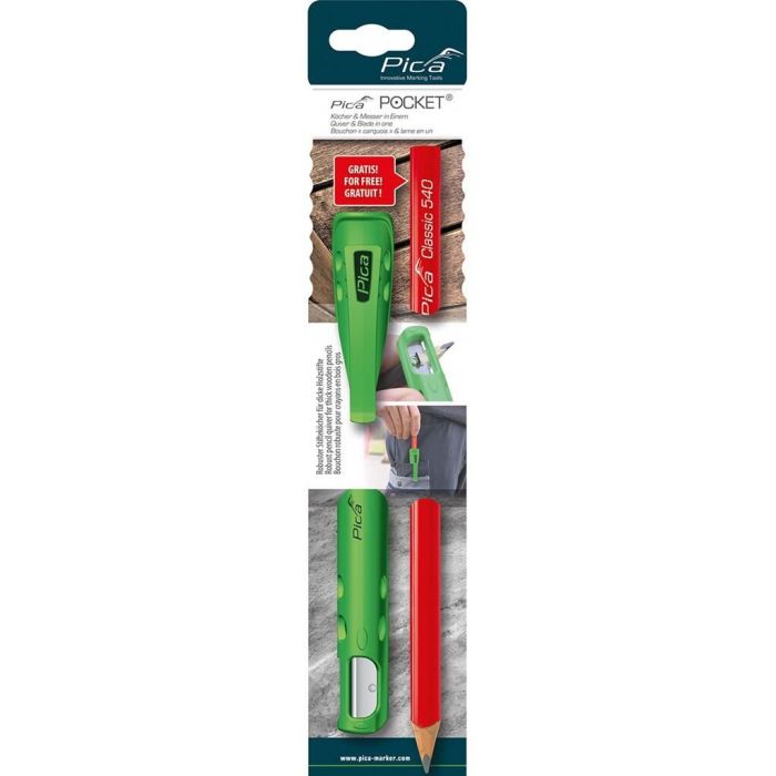 Pica 505/01 Pocket timmermanspotlood met houder - 240 mm