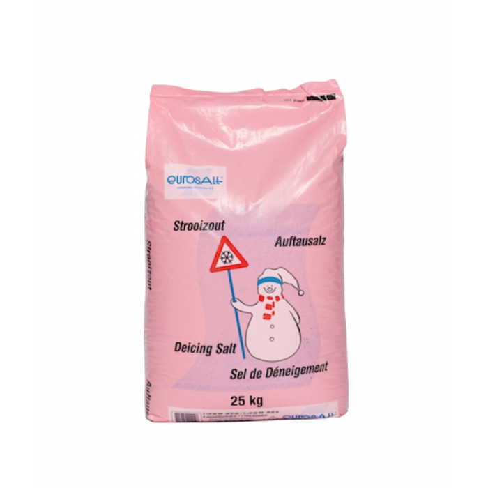 Eurosalt Strooizout - wegenzout - korrel 0,16 - 3 mm - 25 kg