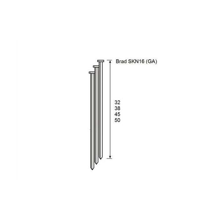 Dutack brad SKN16/32 mm 20° verzinkt 2000 stuks - 5138050