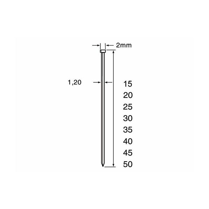 Dutack minibrads SKN12/15 mm verzinkt 5000 stuks - 5134028