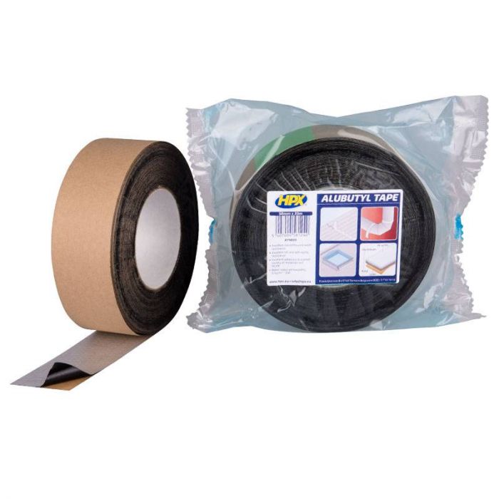 HPX ALU Butyl Afdichtings tape - 50 mm x 20 meter - AY5020