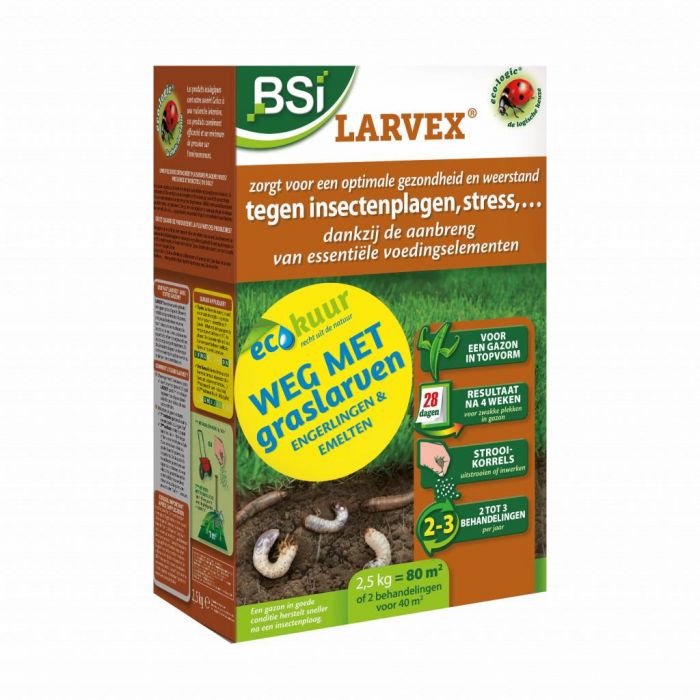 BSI Larvex tegen insectenplagen en stress - 2,5 kg / 80 m² - 50352