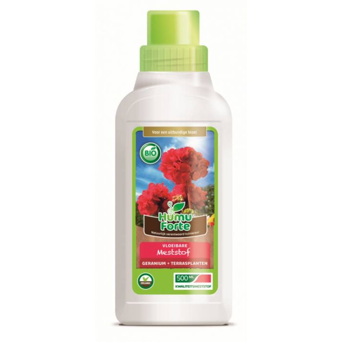 Humuforte BIO Vloeibaar meststof geranium en terrasplanten - 1 Liter - HF01VGT