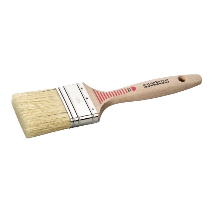 Color Expert Platte kwast 40 mm - beige haar-mix - FSC® houten greep met gripzone - 81574099