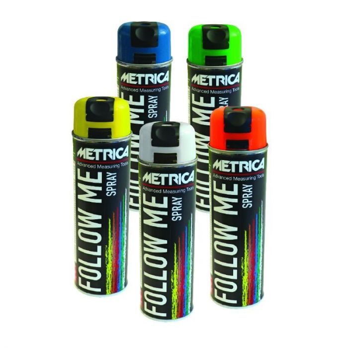 Metrica Markeringsspray - Follow me spray - wit - 500 ml