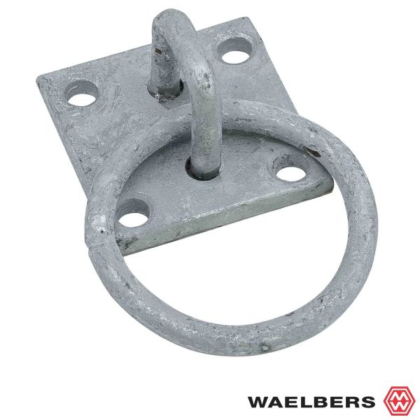 Waelbers Aanlegring zwaar model - 70x70x6 mm - staal - 032313.02