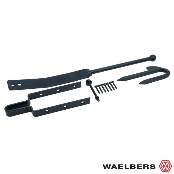 Waelbers Veersluiting 3 delen - zwart - 77 mm - staal - 147337.75