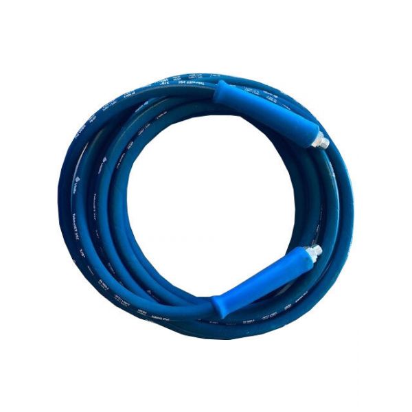 Arpo Reinigingsslang 3/8" - 2 staalinlage - geassembleerd - blauw