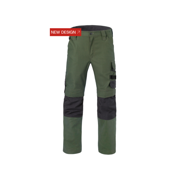 Havep 80229 Werkbroek Attitude - heren - bosbouw groen/ Charcoal grijs