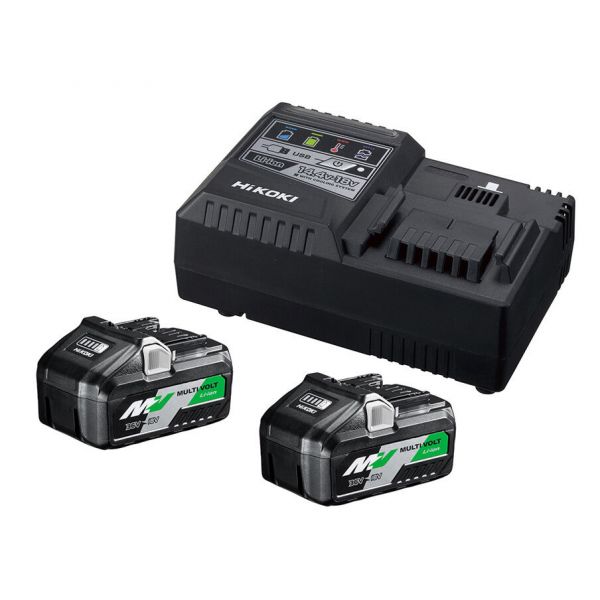 Hikoki UC18YSL3WFZ Accupakket MultiVolt - 2 x 8.0 Ah 18V / 4 Ah 36V + lader UC18YSL3