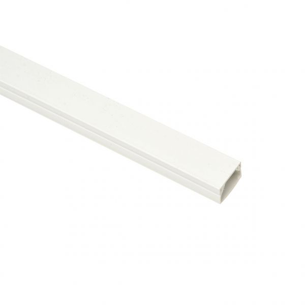 Tack Snoergoot met plakrand - 20x12 mm - 2 meter - wit