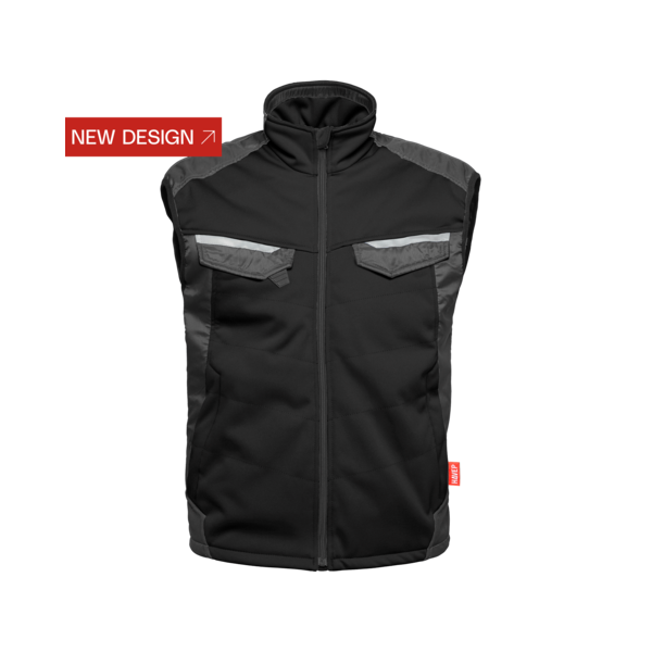 Havep 50184 Softshell bodywarmer - heren - zwart/ charcoal grijs