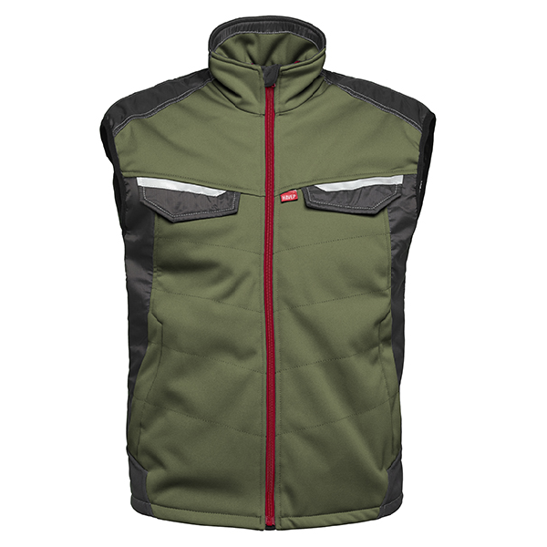 Havep 50184 Softshell bodywarmer - heren - bosbouw groen/ charcoal grijs