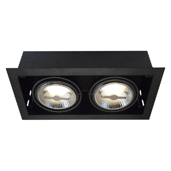 Tronix AR111 Trimless dimbare inbouwspot met lamp - zwart - 148-045