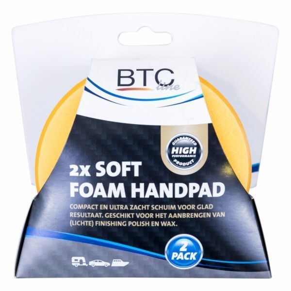 BTC line Soft foam handpads - 100x30 mm - 2 stuks - 3000016