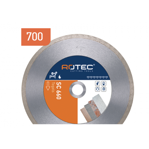 Rotec Diamantzaagblad tbv tegels - SC 660 - 700