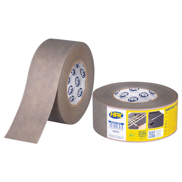 HPX Airtight Roof PP tape - 60 mm x 25 meter - grijs - AR6025