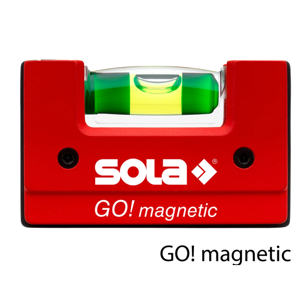 Sola GO! Magnetic mini waterpas - magnetisch - 68x21x42 mm - 01621101