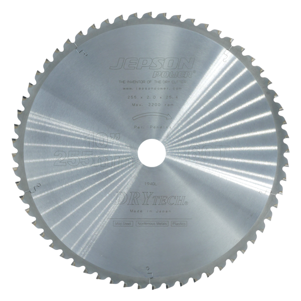 Jepson HM zaagblad - staal - Ø255x2.0x25.4 mm, 60T - 600598