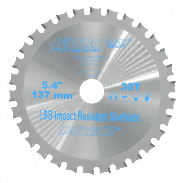 Jepson Drytech® HM zaagblad - staal - Ø137x1.0x20.0 mm, 30T - 72213730