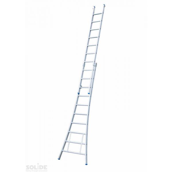 Solide Schuifladder / omvormbare ladder - 2-delig - aluminium