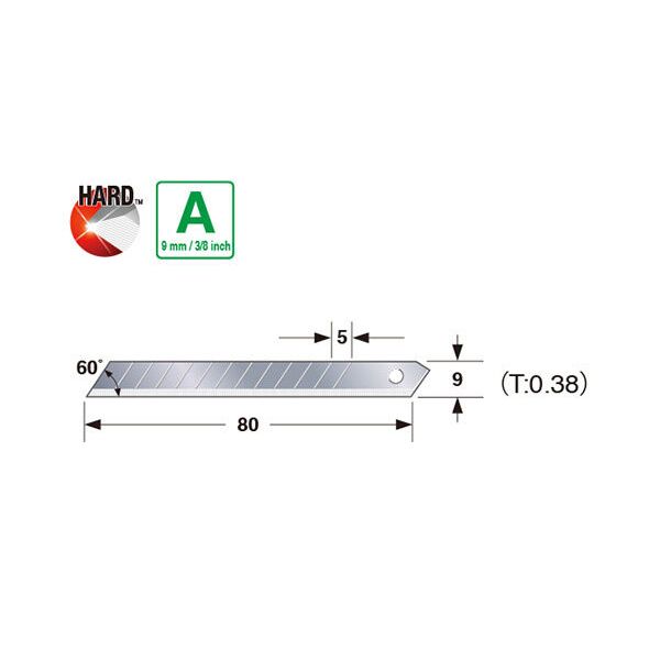 Tajima LCB-30 Endura-Blade™ A reserve afbreekmessen - 9 mm - 10 stuks