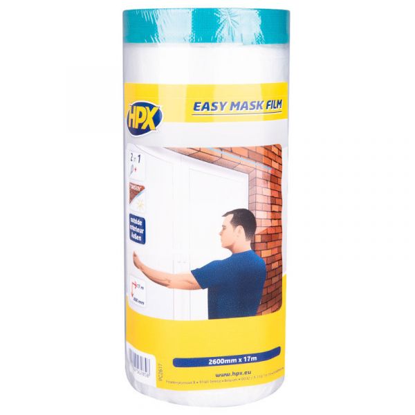 HPX Easy mask film cloth tape - 2600 mm x 17 meter - PC2617