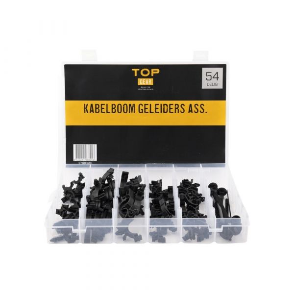 Topgear Kabelboom geleiders assortiment - 54-delig