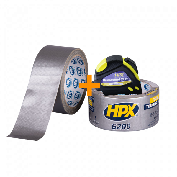 HPX 6200 Pantsertape met gratis rolmaat - 48 mm x 50 meter - CS5050R