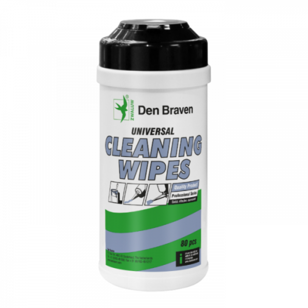 Den Braven Universele cleaning wipes - poetsdoekjes - 80 stuks