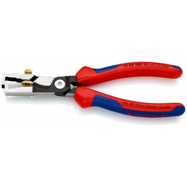 Knipex 13 62 180 StriX® striptang met kabelschaar - 180 mm