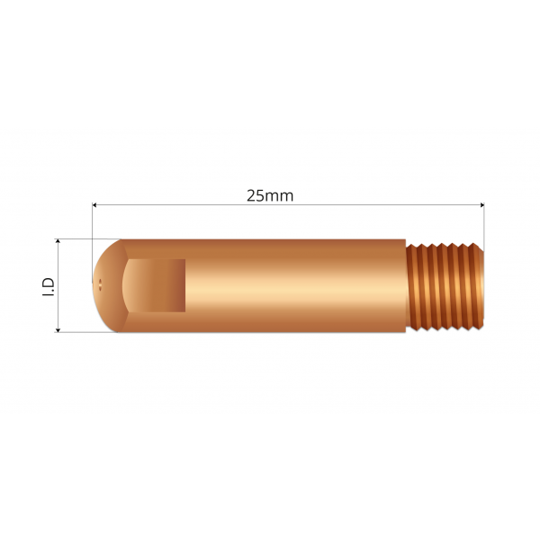 Tico Contacttip MIG/MAG - M6x25, 0,8 mm - 5 stuks - 32300115