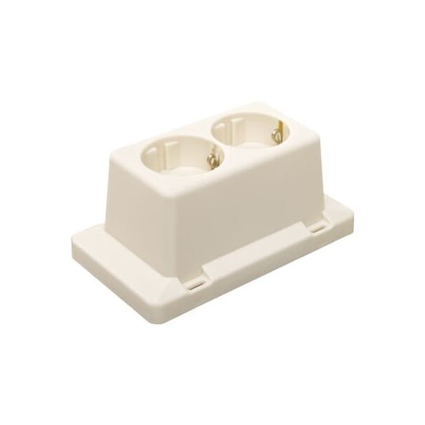 ABB HAF 3611W2 2-voudige wandcontactdoos voor 3611 - creme - 7160.200