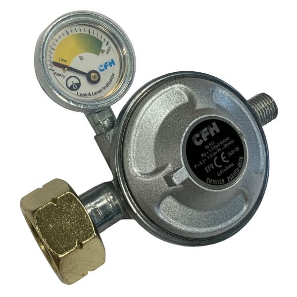 CFH DRF 406 Propaan drukregelaar met manometer - 30 bar - 52406