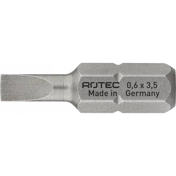 Rotec PRO Bit SL 0,8x4,0 mm - 25 mm - SL (sleuf) - 2 stuks - 812.00402