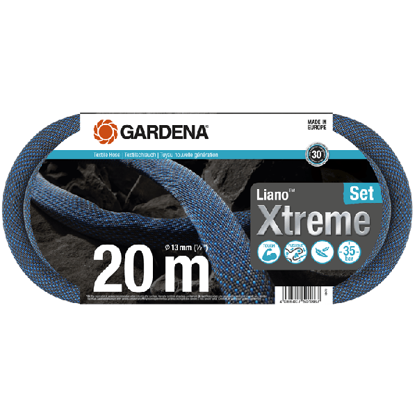 Gardena 18470-20 Textielslang Liano™ Xtreme set - 20 meter - 13 mm (G 1/2")