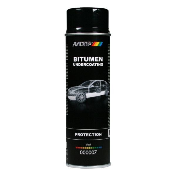 Motip Bitumen undercoating - zwart - 500 ml - 000007