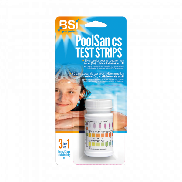 BSI PoolSan CS 3-in-1 Test strips - 50 stuks - 64451